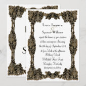 Invitation Chanteleah White Formal (Devant / Derrière)