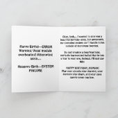 Invitation Chanter un mauvais fonctionnement de l'anniversair (Intérieur)