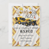 Invitation chantier, fêtes anniversaire (Devant)