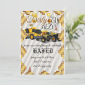 Invitation chantier, fêtes anniversaire (Debout devant)