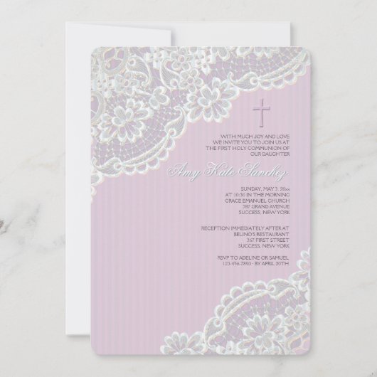 Invitation Chantilly Lace (Devant)