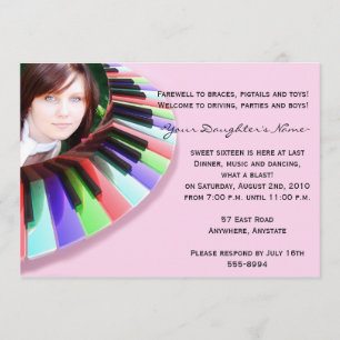 Invitation Chaos de clavier avec votre photo