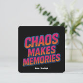 Invitation Chaos rend les souvenirs Retro Synthwave Design am (Debout devant)