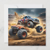 Invitation Chaos sur les roues : Monster Truck Smash Derby (Dos)