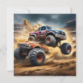 Invitation Chaos sur les roues : Monster Truck Smash Derby (Devant)