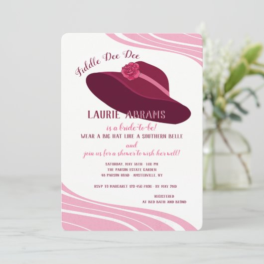 Invitation Chapeau à Porter (Debout devant)