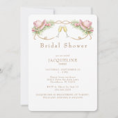 Invitation Chapeau de Cowboy Rose Rustique Mariage Rustique (Devant)