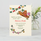 Invitation Chapeau de Fiesta (Debout devant)