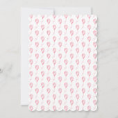 Invitation Chapeau de Naissance Déplaçable pour Bébé Fille av (Dos)