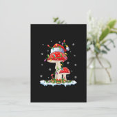 Invitation Chapeau de Noël champignon drôle lumières Santa Xm (Debout devant)