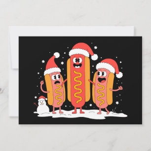Invitation Chapeau de Noël de Saint-Valentin Saucisse de Noël