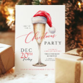 Invitation Chapeau de Père Noël Fête de Noël festive