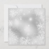 Invitation Chapeau de Père Noël Flocon de Neige Fête de Noël (Dos)