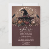 Invitation Chapeau Fantaisiste Hocus Pocus Sortilège de la So (Devant)