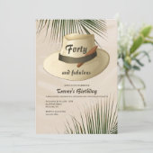 Invitation Chapeau panama et cigare (Debout devant)