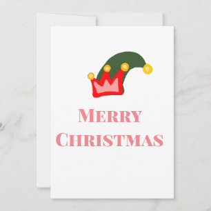 Invitation Chapeau rouge vert joyeux Noël ajouter nom texte n