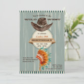 Invitation Chapeaux de cow-boys et d'indiens (Debout devant)