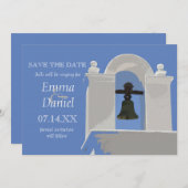 Invitation Chapel Bells Enregistrer la date de l'annonce (Devant / Derrière)