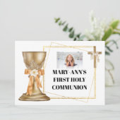 Invitation Chapelle d'or chalice croix en bois ossature or FI (Debout devant)