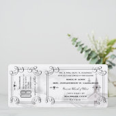 Invitation Chapelle romantique Country Road Mariage de billet (Debout devant)