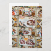 Invitation Chapelle Sixtine Michel-Ange - Vatican, Rome, Ital (Devant / Derrière)