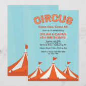 Invitation chapiteaux de cirque (Devant / Derrière)
