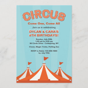 Invitation chapiteaux de cirque