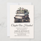 Invitation Chapitre 100 | Thème du livre 100e anniversaire In (Devant)