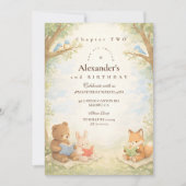 Invitation Chapitre deux anniversaire Little Reader (Devant)