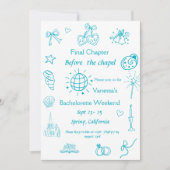 Invitation Chapitre final avant la chapelle Livre Bachelorett (Devant)