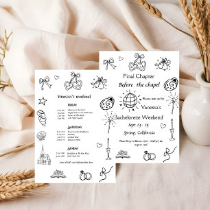 Invitation Chapitre final avant la chapelle Livre Bachelorett