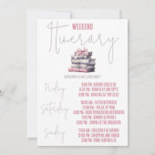 Invitation Chapitre final, Réserver Bachelorette Thématique W (Dos)