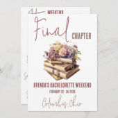 Invitation Chapitre final, Réserver Bachelorette Thématique W (Devant / Derrière)