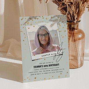 Invitation Chapitre Quatre-vingts Amusement Photo moderne 80e