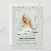 Invitation Chapitre Soixante Amusement Photo moderne 60e anni (Devant)