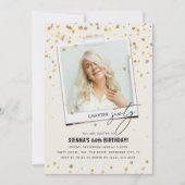 Invitation Chapitre Soixante Amusement Photo moderne 60e anni (Devant)