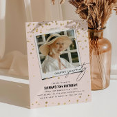 Invitation Chapitre Soixante-dix Fun Photo moderne 70e annive