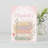 Invitation Chapitre suivant Réservé à thème Anniversaire Invi (Debout devant)