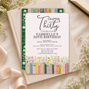 Invitation Chapitre trente Livre de contes floraux 30e annive
