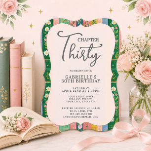 Invitation Chapitre trente Livre de contes floraux 30e annive