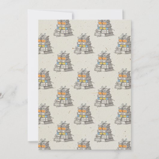 Invitation Chapitre Un bébé tourne UN escargots bois (Dos)