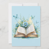 Invitation Chapitre Un Livre Blue Boy Premier anniversaire (Dos)