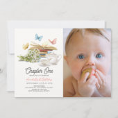 Invitation Chapitre Un livre de thé 1er anniversaire Photo (Devant)