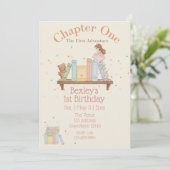 Invitation Chapitre un, Première Aventure, Fille du 1er Anniv (Debout devant)
