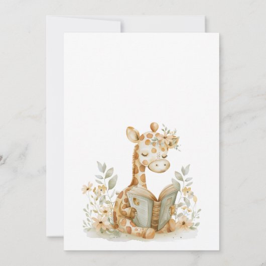 Invitation Chapitre Un Sage Green Réservation 1er anniversair (Dos)