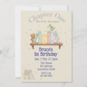 Invitation Chapter One, First Adventure, 1st Birthday (Devant)