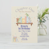 Invitation Chapter One, First Adventure, 1st Birthday (Debout devant)