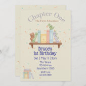Invitation Chapter One, First Adventure, 1st Birthday (Devant / Derrière)