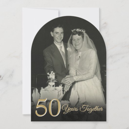 Invitation Chaque année Ensemble Mariage Anniversaire Photo A (Devant)