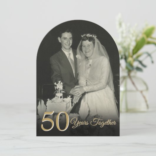 Invitation Chaque année Ensemble Mariage Anniversaire Photo A (Debout devant)